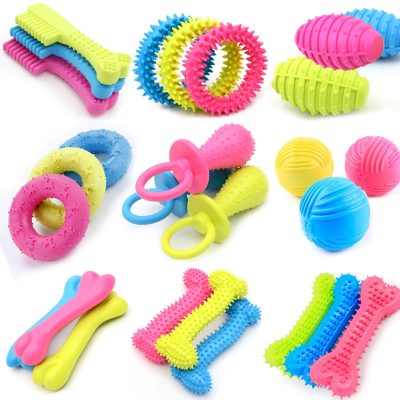 1PCS Pet Small Dogs Rubber Resistance To Bite Dog Toy